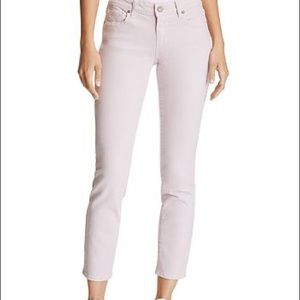 PAIGE Women's Ankle & Cropped Jeans in Light Pink
